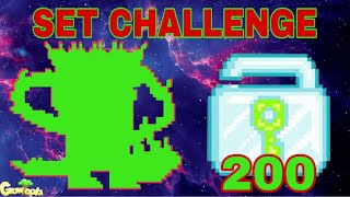 NEW PRO SET WITH 200 DIAMOND LOCKS SET CHALLENGE  GROWTOPIA 207 [upl. by Jeremy]