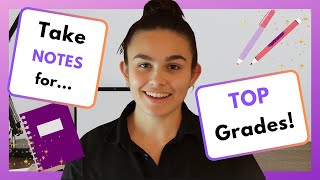 TAKE NOTES FOR TOP GRADES  3 Tips For Organizing Your Notes [upl. by Pryce437]