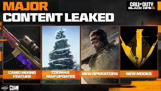 MAJOR Black Ops 6 Content Has LEAKED Camo Mixing Big Modes Features amp MORE [upl. by Asher907]