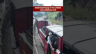 David Lloyd George at TanyBwlch on the Ffestiniog Railway train steamtrain railway wales [upl. by Armilla]