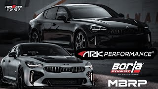 Kia Stinger GT2  GT Exhaust comparisons [upl. by Ydnys]