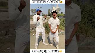 Virat Kohli and Jasprit bumrah on fire😁 shorts cricket enemy [upl. by Rialb]