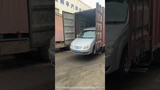 Simple amp Easy Way To Unload A Scrapped Vehicle From A Container [upl. by Eentrok756]