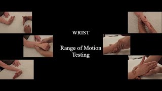 Wrist  Range of Motion Testing Active  Passive  Resisted Clinical Assessment Updated [upl. by Etyak]