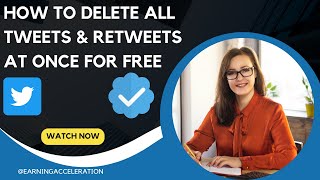 How To Delete All Tweets At Once For Free On Twitter [upl. by Aneetsirk]