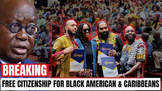 Ghana Set World Record Grants Free Citizenship To Black Americans amp Caribbeans [upl. by Garnet91]