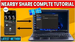 How to Use NearBy Share  Share Files Between Android amp Pc⚡Step By Step🤯Transfer Big Files Wireless [upl. by Atekan222]