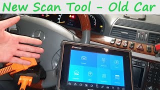 Scaning an old 1999 Mercedes S class with i70 pro Foxwell scan tool [upl. by Moss]