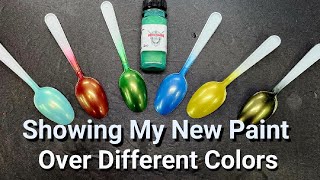 Showing My New Paint  Chroma Green  Over Different Colors [upl. by Howlan]