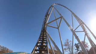 Pantheon Front Seat POV in 4K at Busch Gardens Williamsburg [upl. by Sugihara]