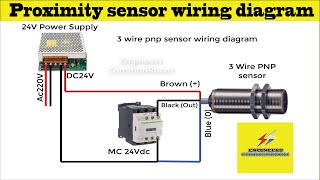 3 wire proximity sensor wiring diagram। Engineers CommonRoom । Electrical Circuit Diagram [upl. by Stambaugh]