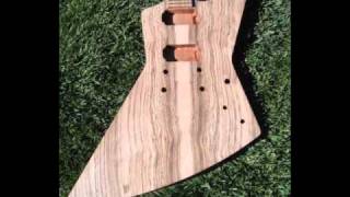 Custom Zebrawood KL Ken Lawrence Explorer Guitar [upl. by Sunda759]