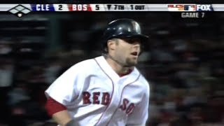 Dustin Pedroia launches 1st career postseason HR  October 21 2007  ALCS G7 Red Sox vs Indians [upl. by Fiorenza]