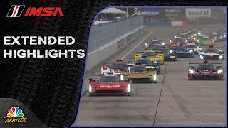 IMSA EXTENDED HIGHLIGHTS Twelve Hours of Sebring  31624  Motorsports on NBC [upl. by Tenahs]