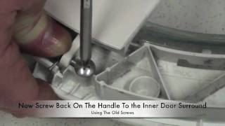 How to replace your washing machine door handle [upl. by Alleul20]