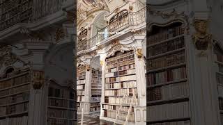 Admont Abbey Library ✨ library books aesthetic bookworm librareading [upl. by Tyika471]