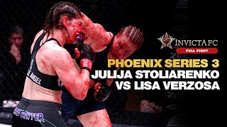 FULL FIGHT Julija Stoliarenko vs Lisa Verzosa  Invicta FC Phoenix Series 3 [upl. by Yenolem]