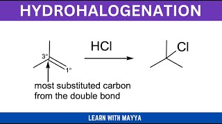 Addition Of Hydrogen Halides To Alkenes Hydrohalogenation Product Mechanism Rearrangements [upl. by Ardnalac]