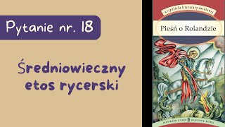 Matura ustna Średniowieczny etos rycerski Pieśni o Rolandzie [upl. by Atsok]