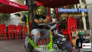 Uberscoot 71cc Evo  gas powered  The ultimate ride  around Manila [upl. by Phelia780]