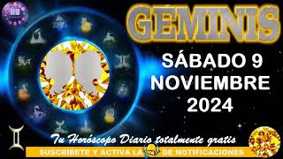 Horóscopo de hoy – GÉMINIS – 9 de noviembre de 2024 [upl. by Nahgem]