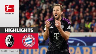 Late Equalizer  SC Freiburg  FC Bayern München  Highlights  MD24 – Bundesliga 2324 [upl. by Adlesirc]