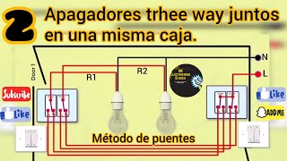 Cómo conectar un INTERRUPTOR DOBLE DE ESCALERA [upl. by Tu]