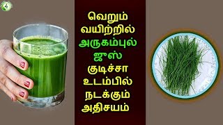 வெறும் வயிற்றில் அருகம்புல் ஜுஸ் குடிச்சா உடம்பில் நடக்கும் அதிசயம்  Arugampul juice [upl. by Quin]