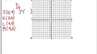 Math 8 Dilations on Coordinate Plane Les 6 [upl. by Abrahamsen]