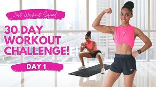 30 Day Workout Challenge  I AM IN CONTROL  Day 1  NO EQUIPMENT REALTIME Workout [upl. by Ahsinrats730]