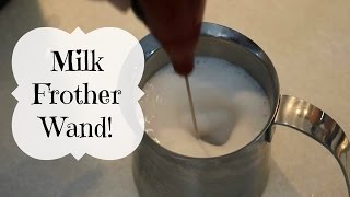 HOW TO FROTH MILK with a FROTHING WAND [upl. by Recor]