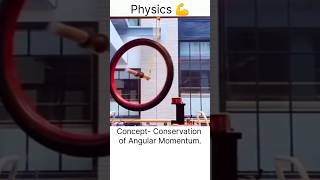 Amazing Concept conservation of angular momentum physics science angularmomentum shortsfeed [upl. by Ratha839]