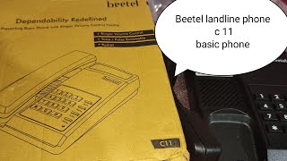 Beetel landline phone c 11 basic phone TechBoom [upl. by Cherry]