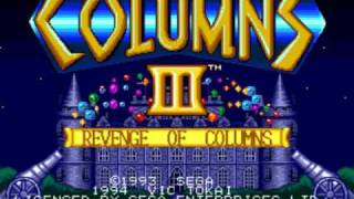 Columns III Revenge of Columns Music  BGM 01 [upl. by Leahkim]