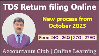 TDS return filing online  TDS and TCS Return filing process 2023 [upl. by Erdied438]