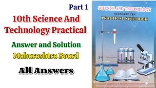 10th Science And Technology Practical Note Book all Answer and Solutions  10th practical Workbook [upl. by Iadrahs803]