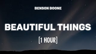 Benson Boone  Beautiful Things 1 HOURLyrics [upl. by Bushore]