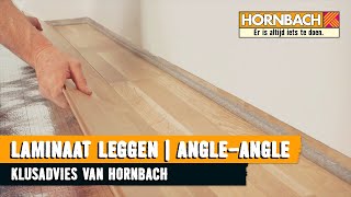 Laminaat leggen met HORNBACH Legsysteem AngleAngle [upl. by Beyer]