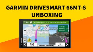 Garmin DriveSmart 66 MTS Unboxing 4K 0100246910 [upl. by Helaine]