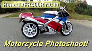 Photoshoot Honda VFR400R NC30 Results at the end Olympus EM1 mkii [upl. by Erle819]