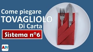 Come piegare tovaglioli di carta per la cena di Natale [upl. by Eiuqnimod486]