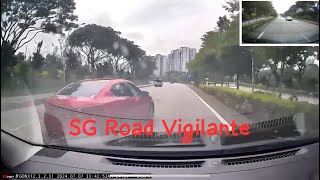 7Jul2023 SNC2519B Mazda 3 speeding tailgating weaving in and out of lanes overtaking abruptly [upl. by Peih]