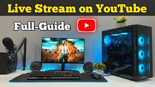 How to Live Stream Gameplay to Youtube from PC Hindi Full Guide [upl. by Sink]