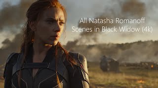 All Natasha Romanoff Scenes  Black Widow 4K ULTRA HD [upl. by Lacombe]