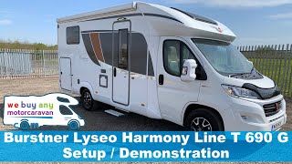 Burstner Lyseo Harmony Line T 690 G Setup  Demonstration [upl. by Casper]