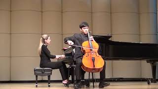 Sonata in E minor 1st mov by B Romberg David Ahn16 [upl. by Lubba221]