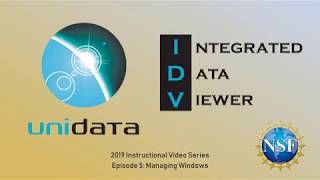 Unidata IDV Basics 2019 Episode 5 Window Types [upl. by Cindi]