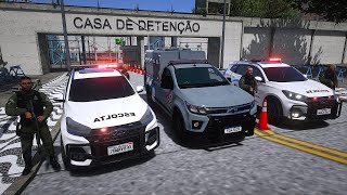 TRANSFERÊNCIA DO PRESO  SAP ESCOLTA PENITENCIÁRIA  GTA 5 POLICIAL [upl. by Nat865]