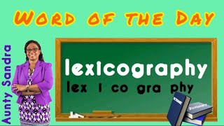 Word of the Day  Lexicography  Words in Syllables  Phonemic Awareness  Learning to Read Phonics [upl. by Anavlys]