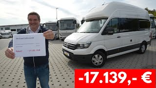 WOHNMOBIL PREISE FALLEN WIE VERRÜCKT 17139 € 10x CRAFTER VW Original Grand CaliforniaWerbung [upl. by Adaline]